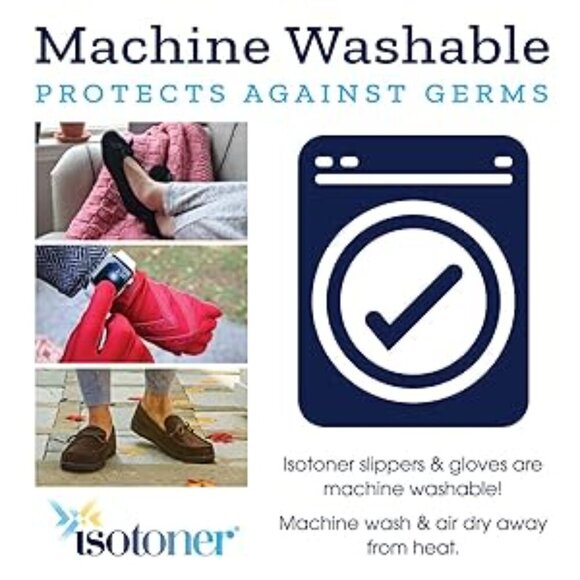 NWT Womens Blue Gray Isotoner Slide Slipper Shoe Size XL 9.5-10. Retail $39 - Picture 3 of 9